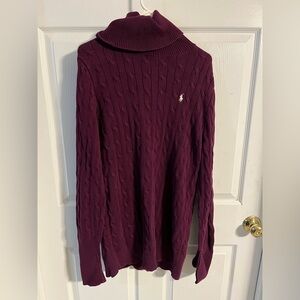 Ralph Lauren Women's Plum Cowl Neck Sweater
